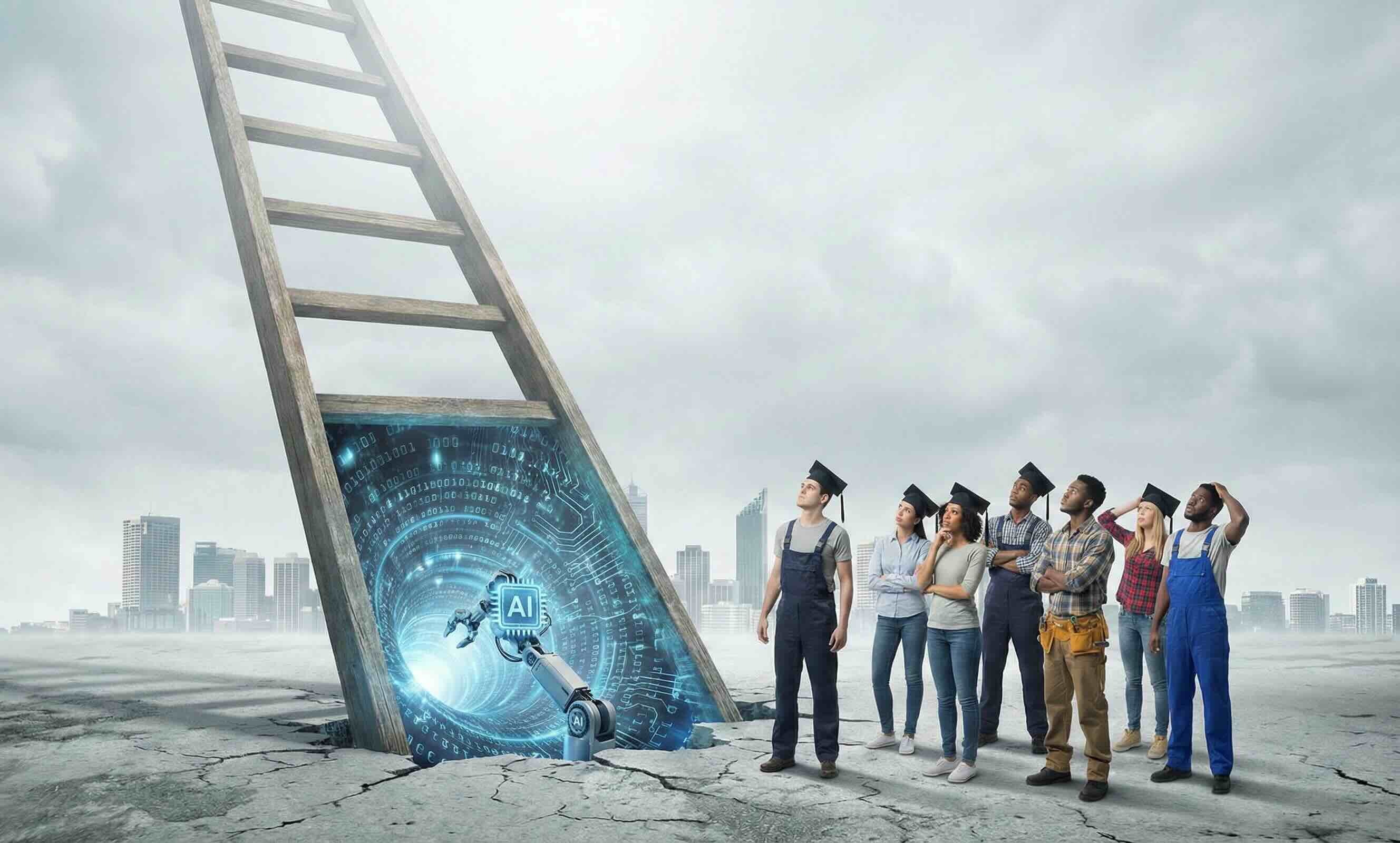 The Bottom Rung of the Career Ladder Is Gone